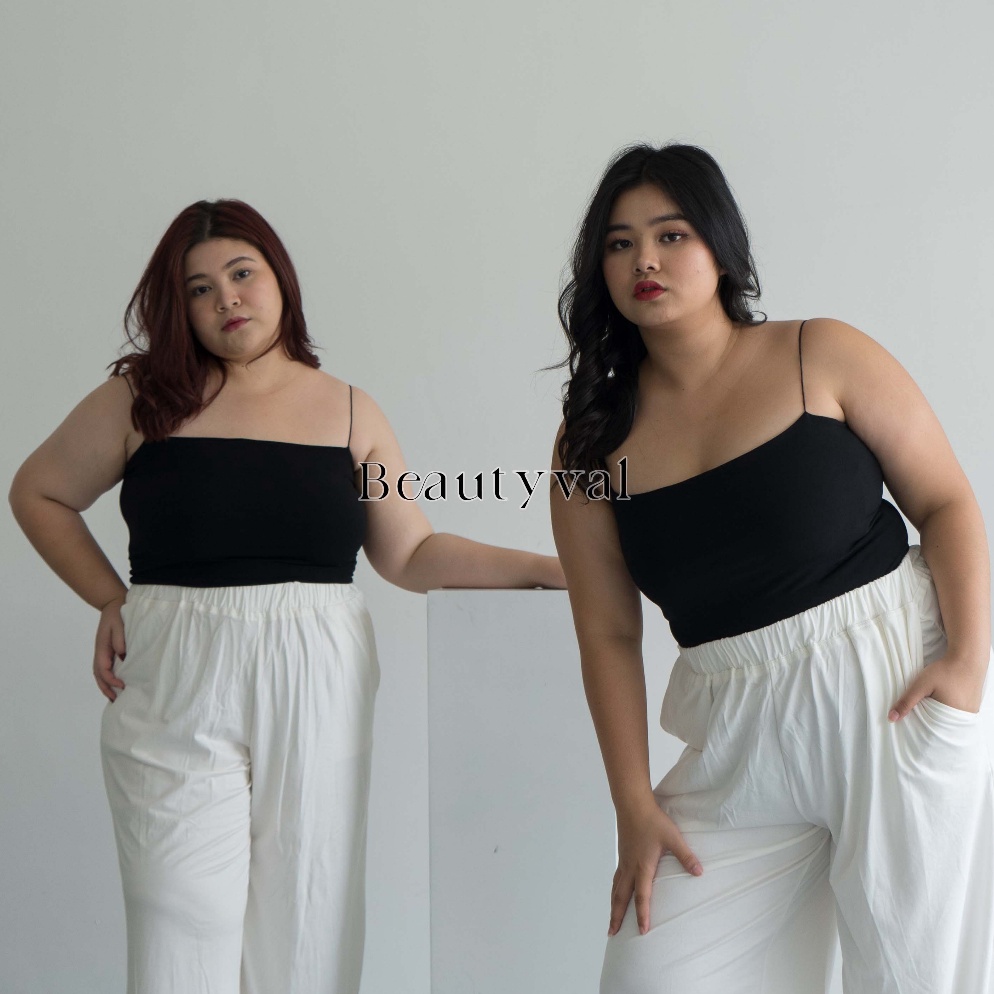 HEMAT PROMO NARA TANK TOP BASIC BIG SIZE WANITA SQUARE CROP TOP TANKTOP POLOS JUMBO