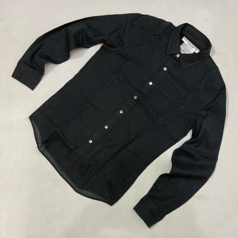 Katharine Hamnett London Polkadot Pattern  Denim Shirt Long Sleeve Black / White