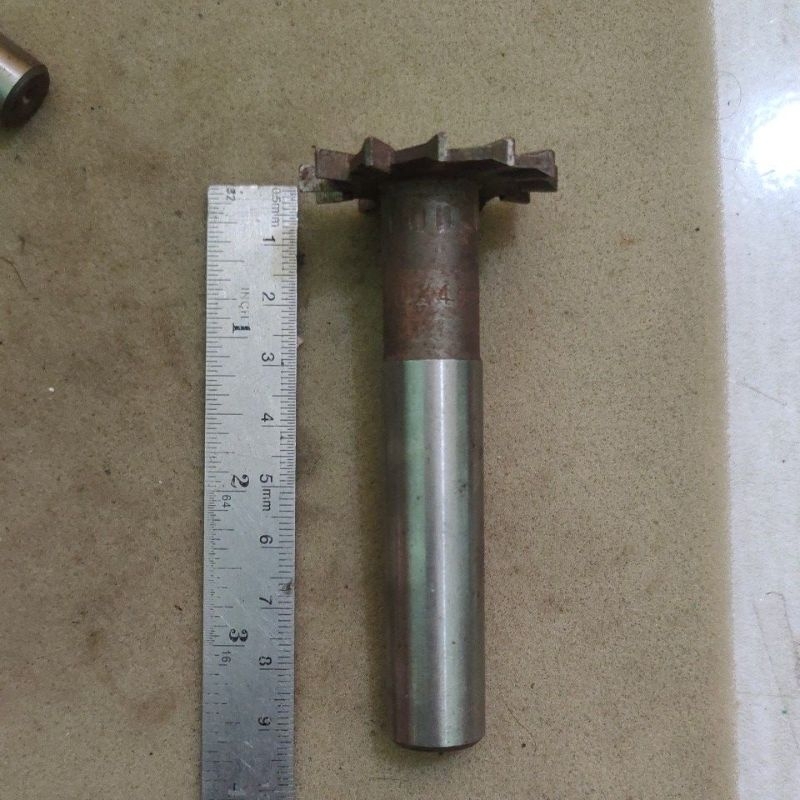 endmill T slot 4mm x 40mm endmill sloting tebal 4mm