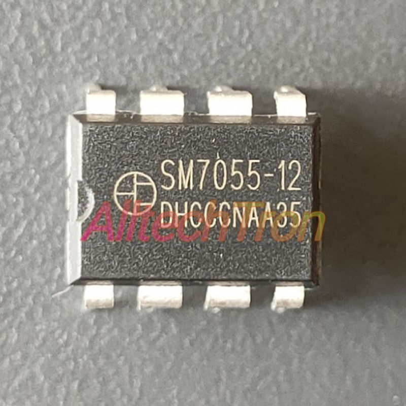 SM7055-12 SM7055 SM 7055-12  IC 7055 HIGH QUALITY AC/DC PWM Power Switch DIP DIP-8