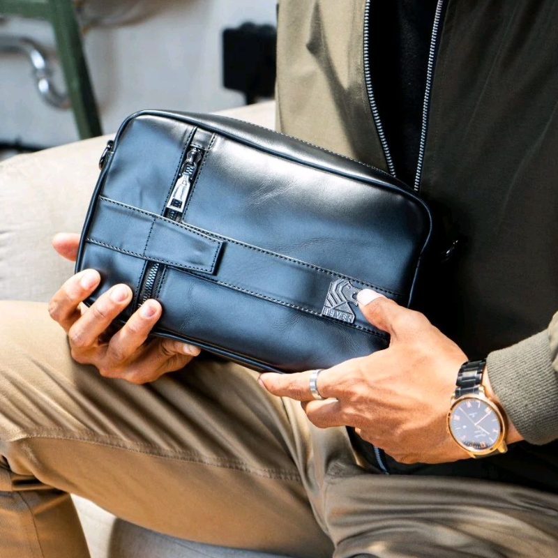 TAS TANGAN PRIA HANDBAG CLUTCH FASHION LAKI-LAKI BAHAN KULIT ASLI CLUTH PESTA SIMPLE EXCLUSIVE TOTE 