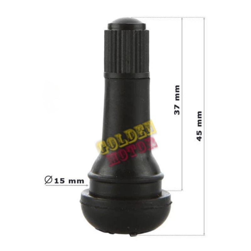 Picu Tubles Pentil Tubles Tutup Picu Karet Panjang 4,5cm Motor Mobil