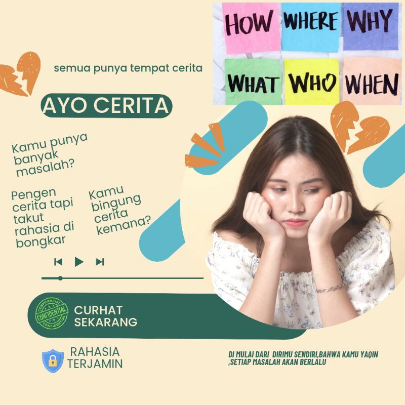 TEMAN CURHAT/AYO CERITA/TEMAN CERITA/STORY TIME/CURHAT ONLINE/CURHAT VIA CHAT