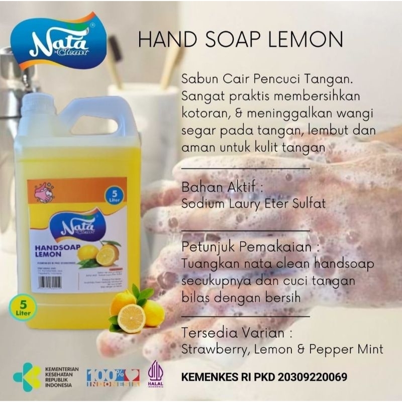 Nata Clean Hand Soap 5 Liter