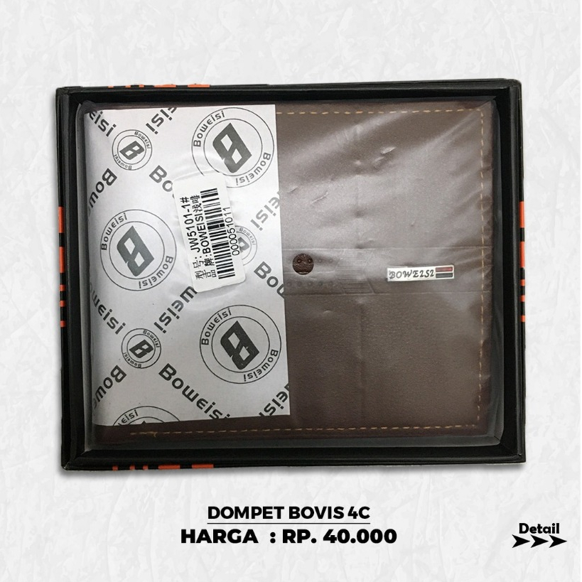 Dompet Kulit Pria Lipat BOVIS Premium Original