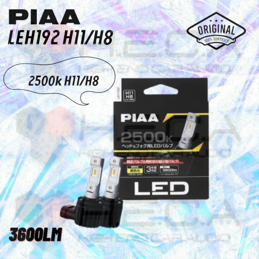LED PIAA H8/H9/H11/H16 2500k LEH192 ion Yellow Lampu Mobil Kuning