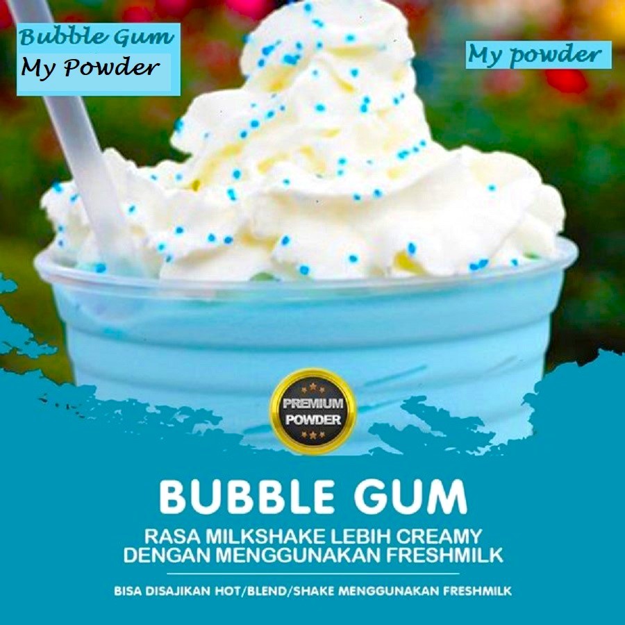 

Powder Bubble Gum Regular - Powder minuman rasa Bubble Gum 1kg REGULER - ONLY GOJEK