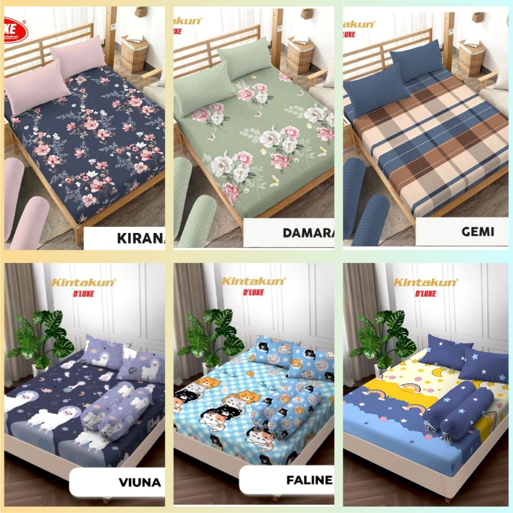 Sprei Kintakun D'luxe Deluxe 160 T30 / Kintakun Dluxe - Sprei Queen T30 (160x200) / Sprei Kintakun D