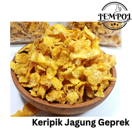 

(JEMPOL.SNACK) KERIPIK JAGUNG GEPREK 50g CEMILAN ENAK EMPING JAGUNG MURAH SEHAT ENAK SNACK