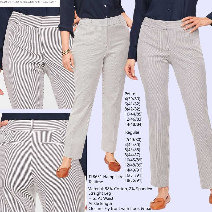 TALBOT 631 HAMPSHIRE TEATIME STRIPE Pants Celana Panjang Branded