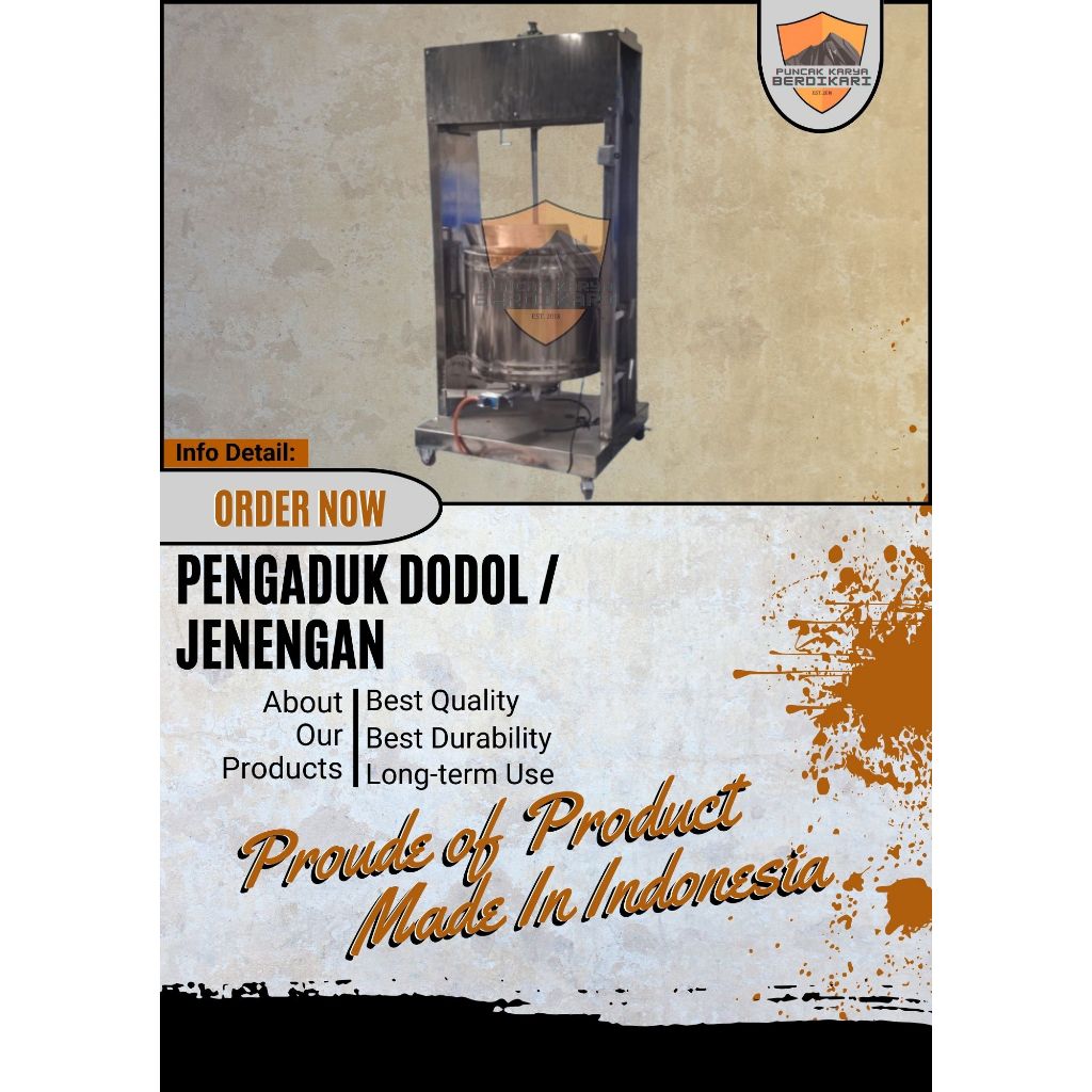 Mesin Pengaduk Dodol - Mesin Memasak Dodol