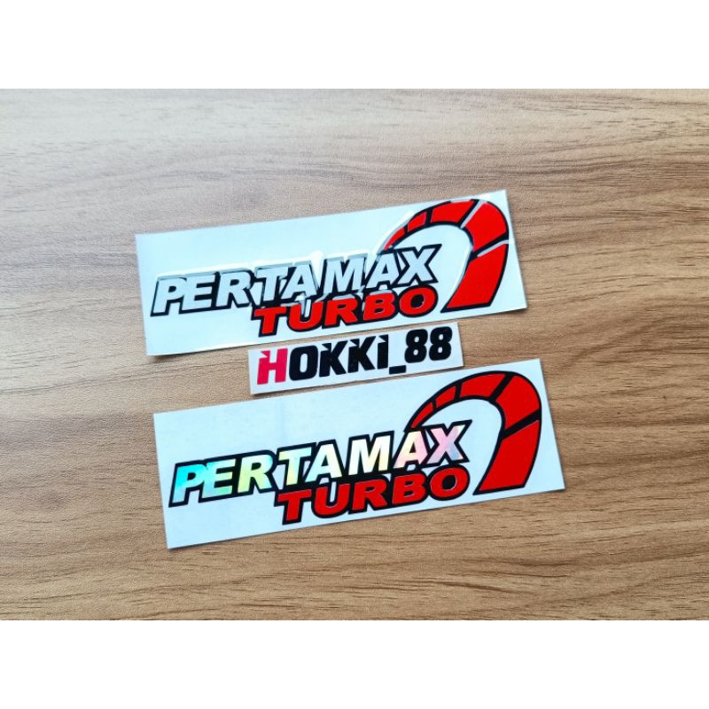 Stiker cutting PERTAMAX TURBO
