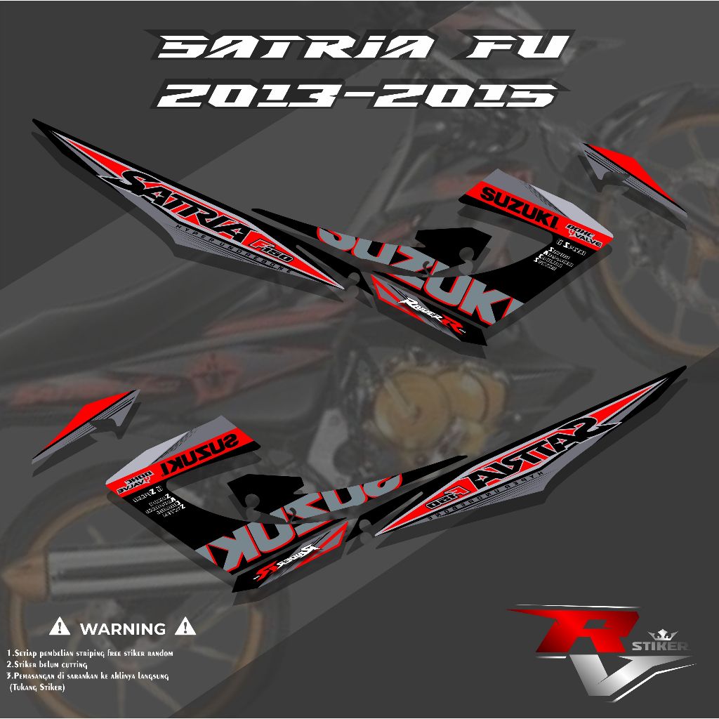 STRIPING SATRIA FU F150/STIKER SATRIA FU FACELIFT/STRIPING SATRIA FU FL 2013-2015