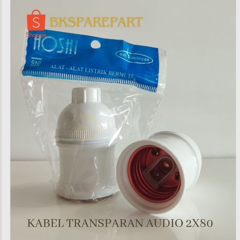 Fitting Gantung Fitting Lampu Hoshi Putih