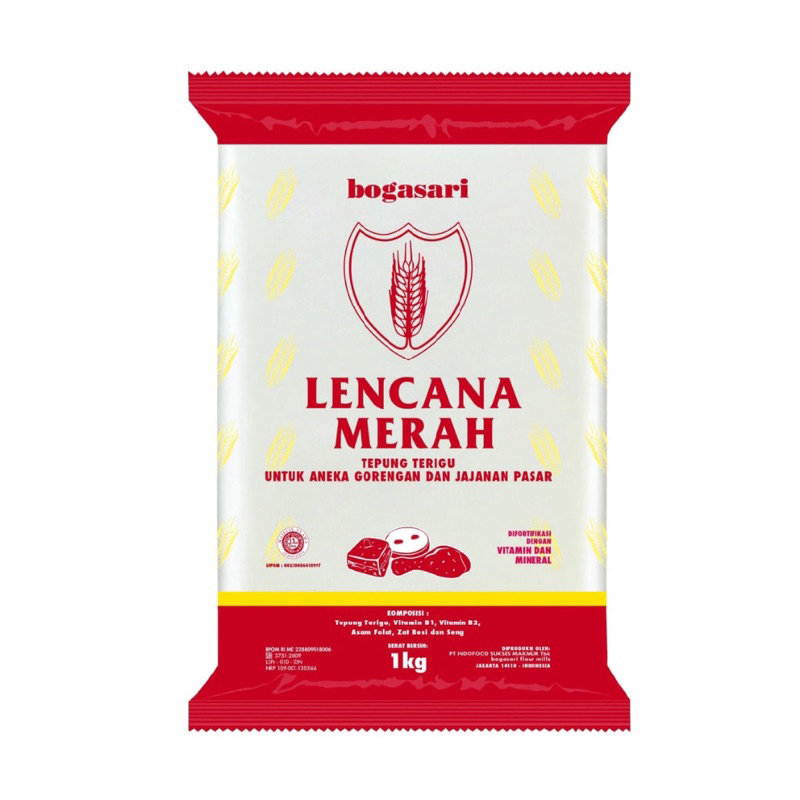 

Tepung Lencana Merah 1 kg