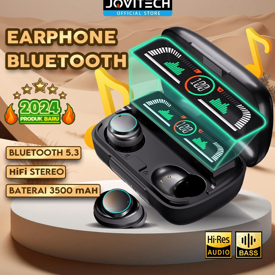 KODE B4L Jovitech TWS M1Pro Wireless Earphone Power bank 35mAh LED Display BT 53 True Wireless Earbu