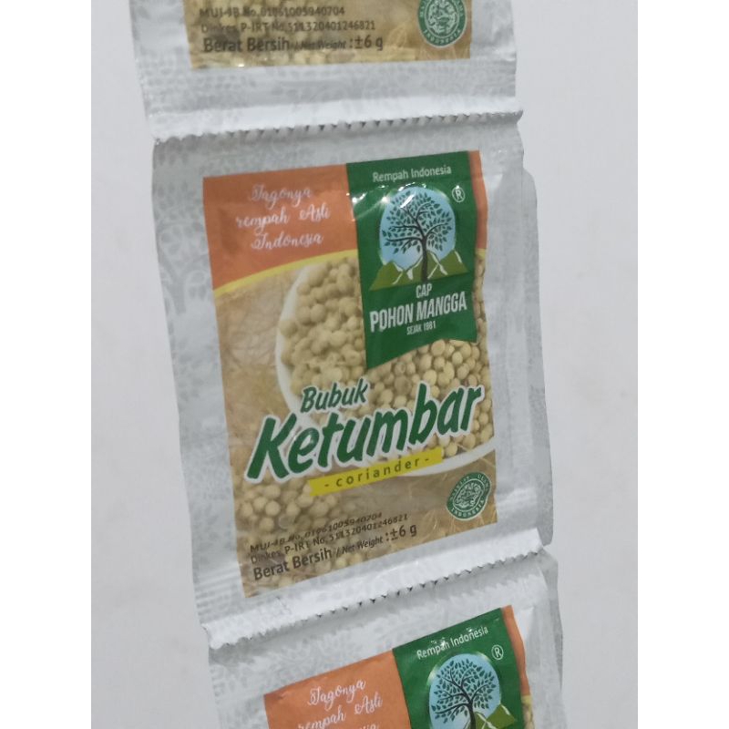 

Pohon Mangga Bumbu Rempah Bubuk Ketumbar (Per Renceng)