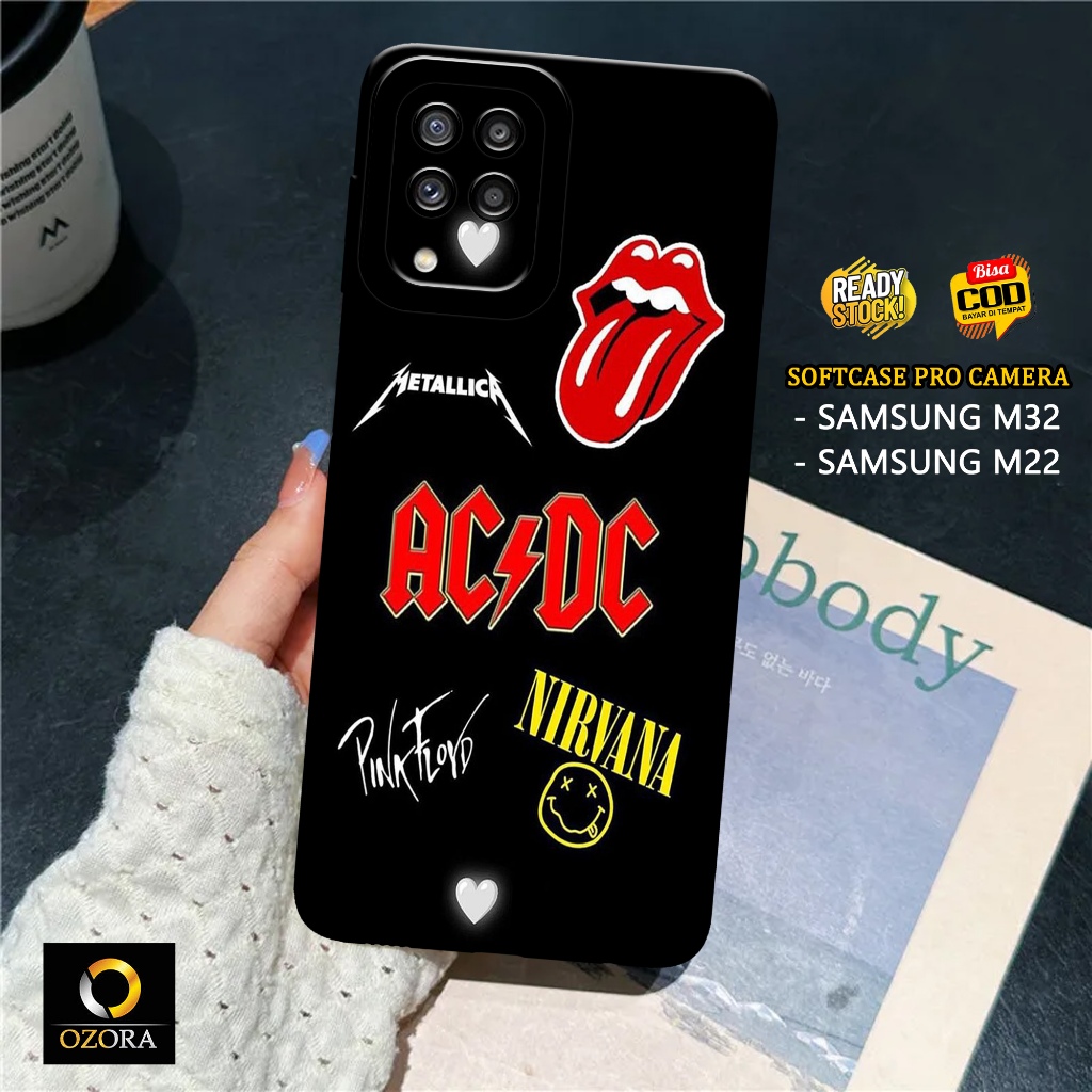 OZORA - Case SAMSUNG M32 / M22 Terbaru Fashion Case BAND Casing SAMSUNG M32 / M22 Aksesoris Handphon