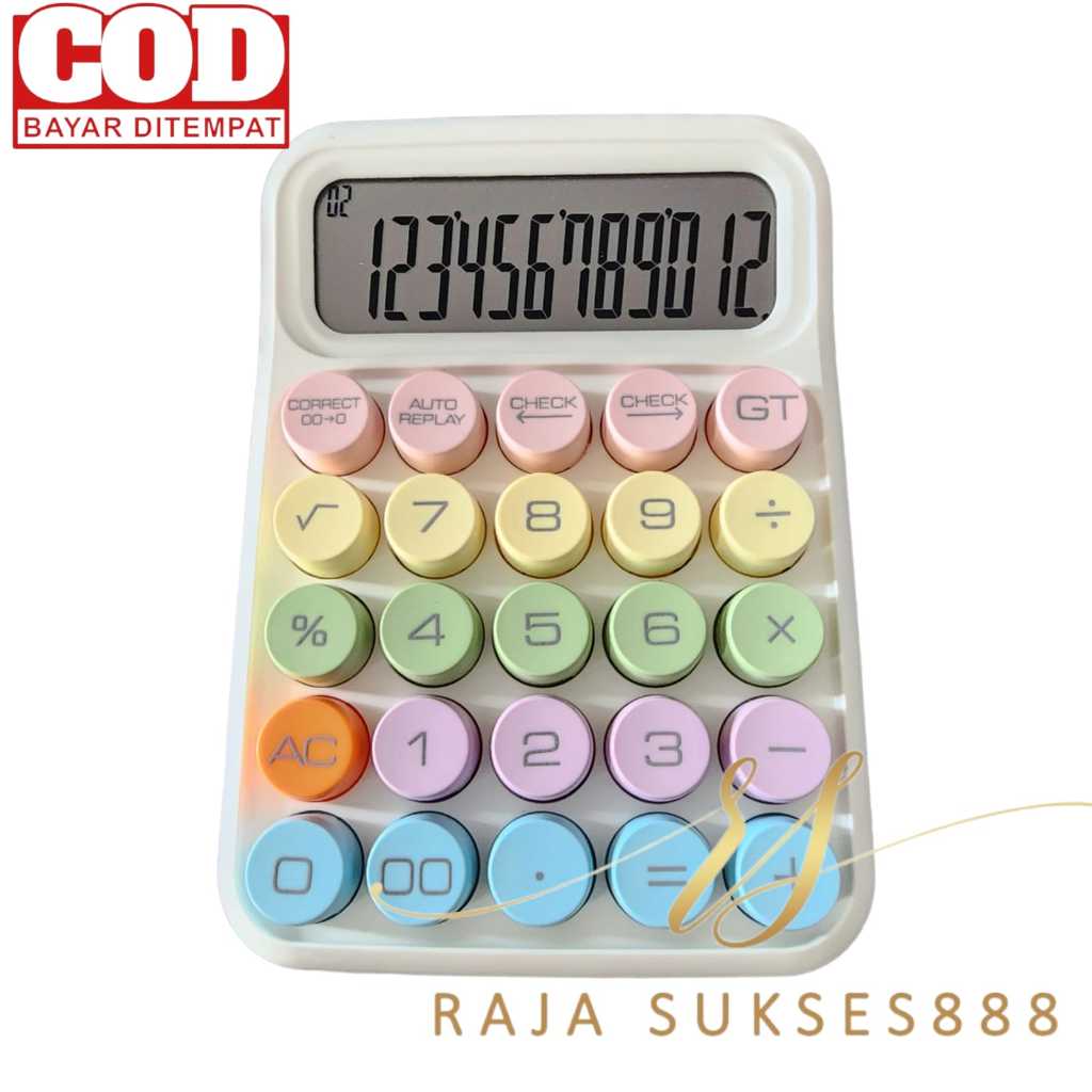 

YUH KINCIZEN ada Check & Correct KC 817 Kalkulator Calculator Tenaga Surya Layar Besar 12 Dit