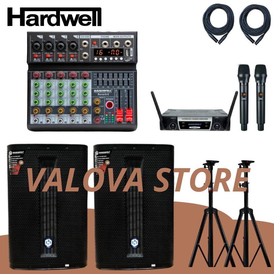 Paket 12 soundsystem outdoor HARDWELL Ultra 15 PRO + HARDWELL REVERB 6