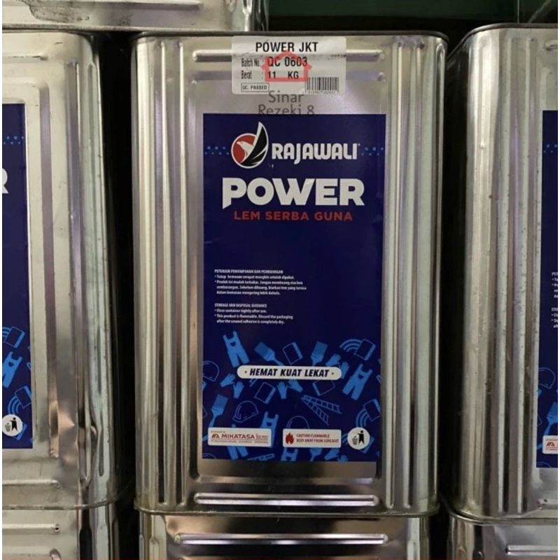 Lem Power Rajawali BLEK 10 kg / Lem Kuning HPL Edging Serbaguna Kuat