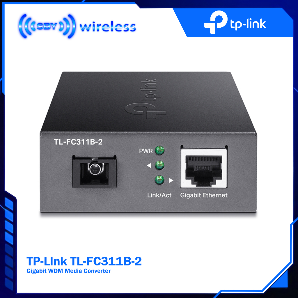 TP-Link TL-FC311B-2 , Media Converter Fo to LAN Gigabit Single-mode SC