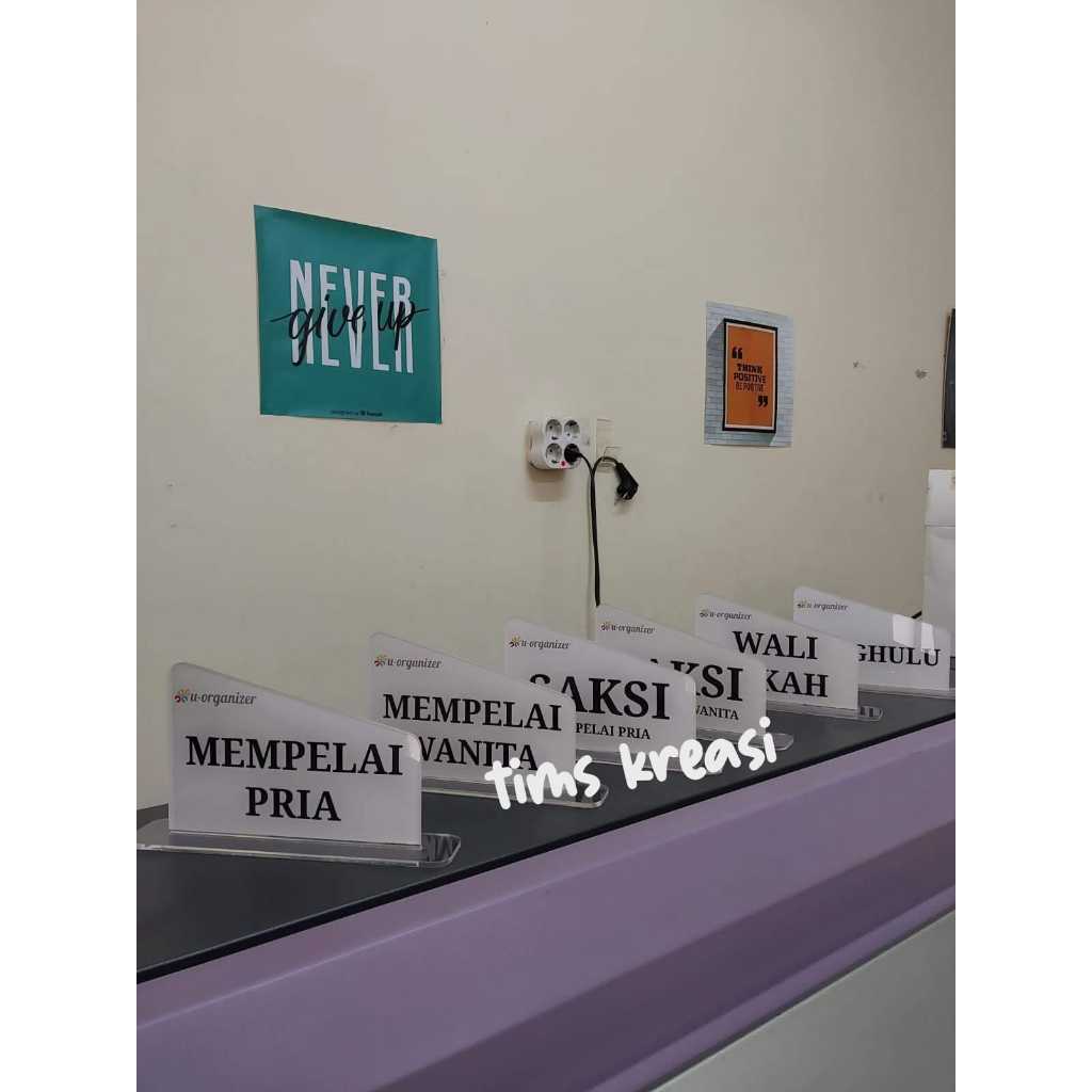 Papan Nama Meja | Sign Table | Plakat | Papan Nama Akrilik | Dekorasi Wedding