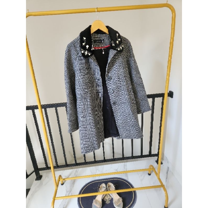 Authentic Zara Tweed Coat Preloved