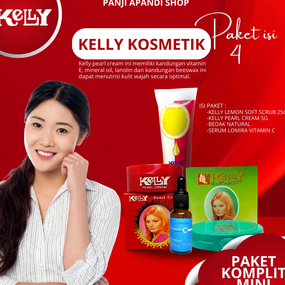 HOT Paket Komplit Kelly Pearl Cream 4 Produk  Panji Apandi Shop