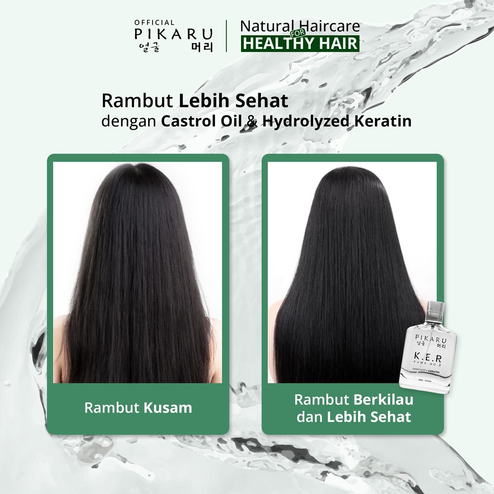 Pikaru Keratin Perfume Hair mist  Parfum Rambut Spray - Kerfume No. 4 Milky Fruit - Vitamin Rambut / untuk melembutkan rambut kering dan bercabang / wangi Perfume