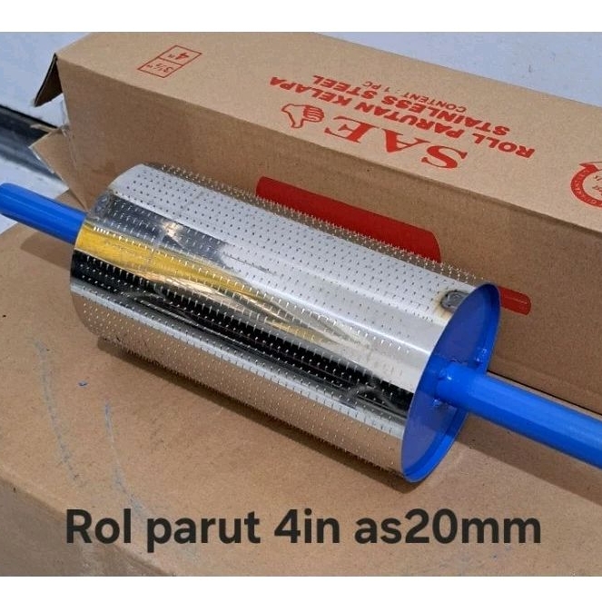 Rol parut kelapa 4in as 20mm/ Rol parut 3,5 as 17mm