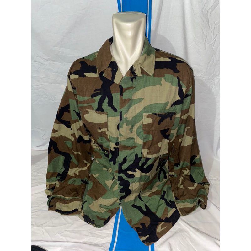 Kemeja BDU PDL Vintage Loreng Woodland US Amerika Army (5)