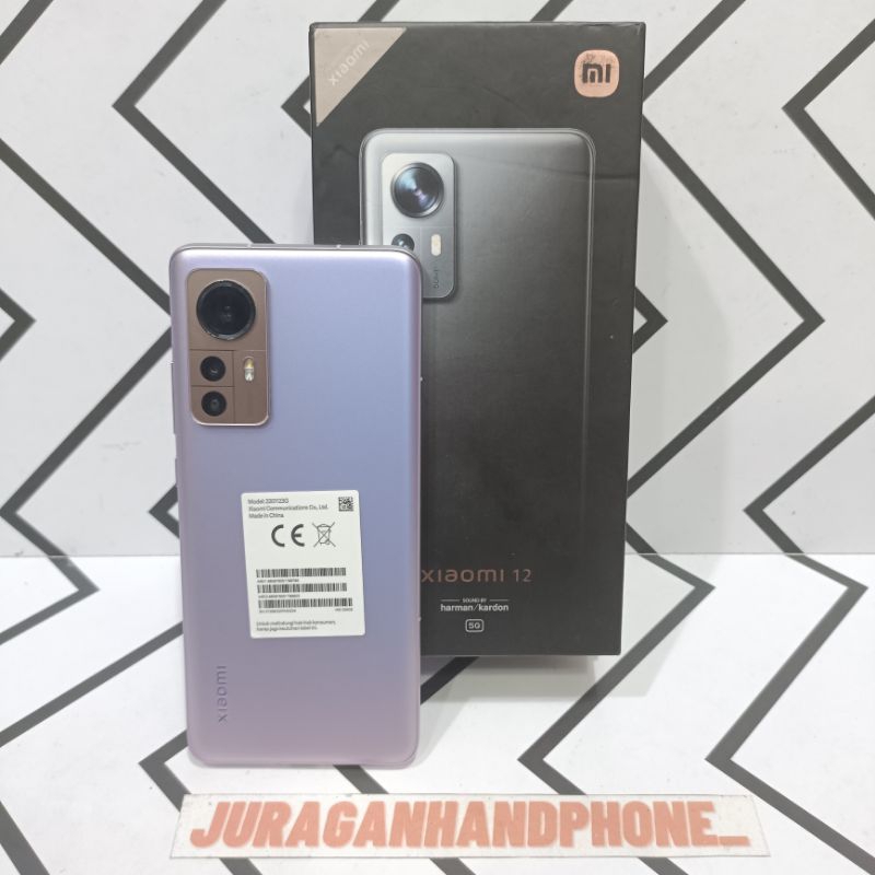 Xiaomi 12 5G Ram 8/256GB Hp Second Seken Bekas Fullset