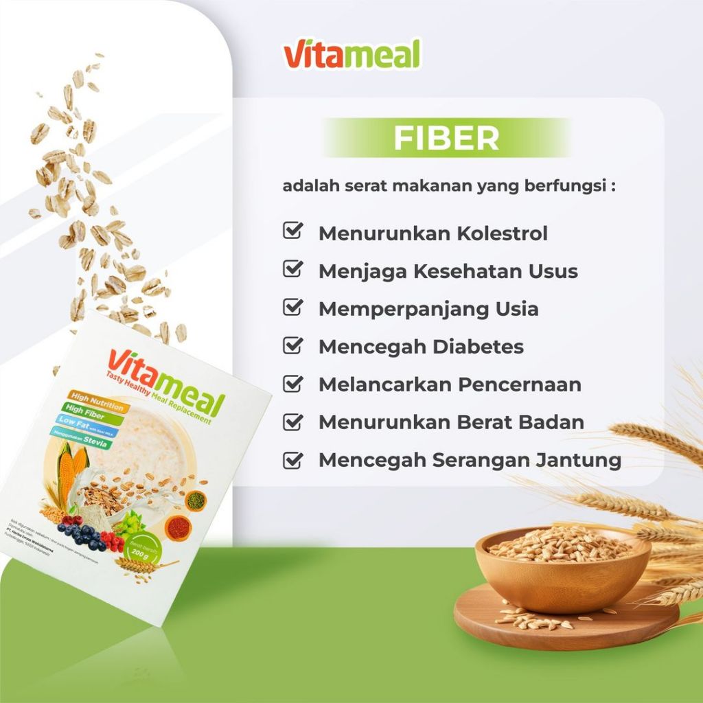 

Bny31 Vitameal Isi 200gr - Sereal Sehat Multigrain Turunkan Gula Darah, Diabetes, Kolesterol