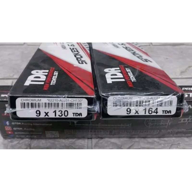 Jari Jari TDR Beat Scopy Vario Ring 17 130/164 Warna Chrom Harga Sepasang / Depan Belakang