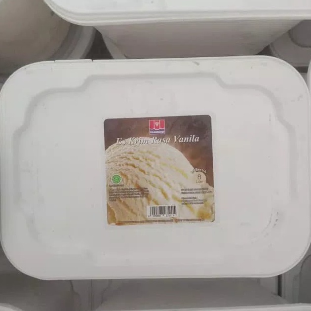 

READY STOK Ice Cream Diamond Vanilla 8 Liter