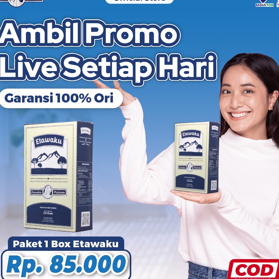 

D2289 Etawaku Platinum Susu Kambing Etawa Untuk Nyeri Tulang Sendi dan Sesak 1 Box