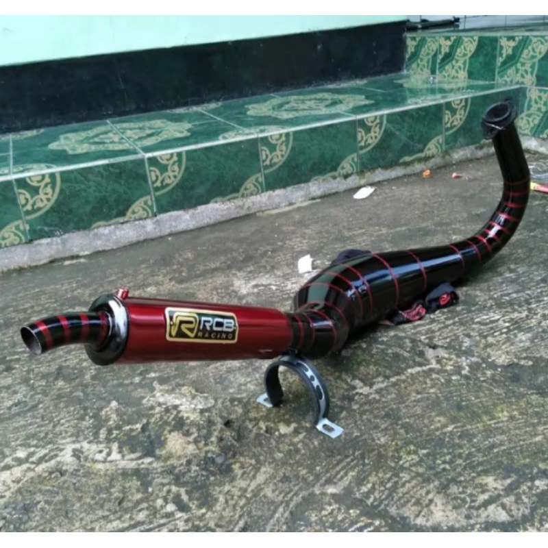 KNALPOT KOLONG KOBRA BELANG MERAH MOTOR RX KING