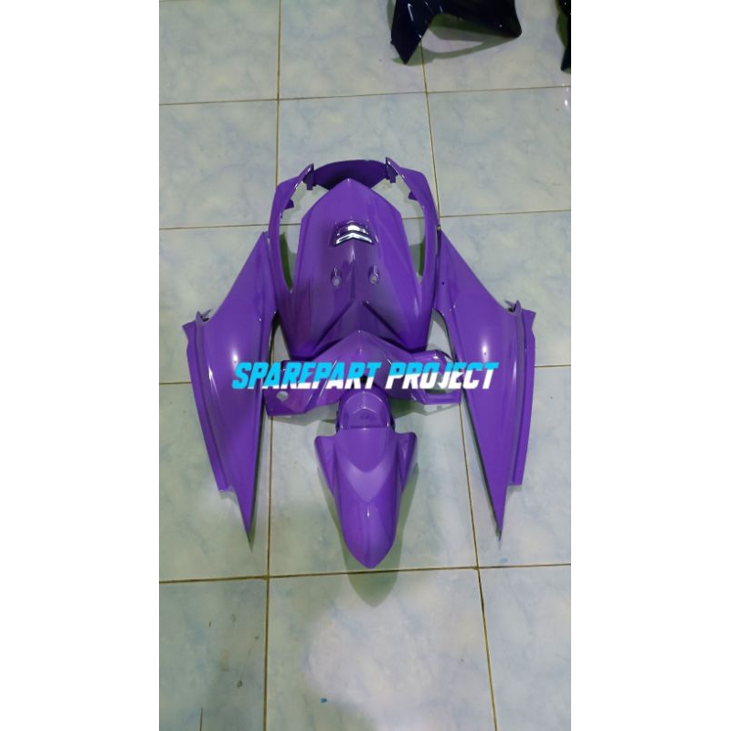 BODY BEAT KARBU full body halus warna ungu taro COSTUME CAT body motor