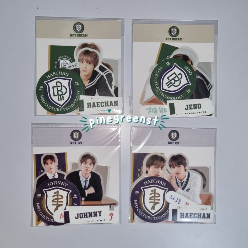 Jeno Haechan Johnny NCT Dream & NCT 127 Luggage sticker + Photocard