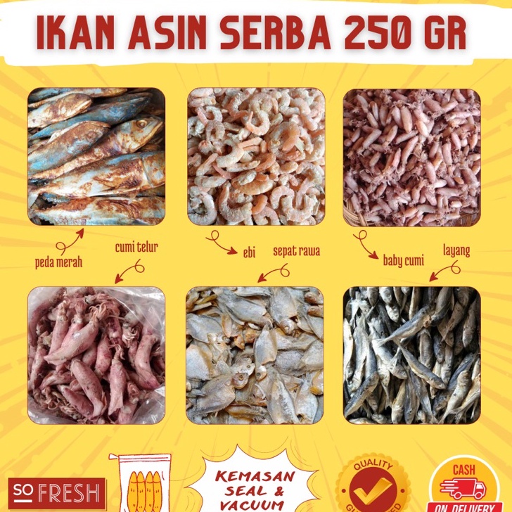 

HOT COD IKAN ASIN 25 GRAM IKAN ASIN MURAH IKAN ASIN IKAN KERING ASIN IKAN KERING IKAN PREMIUM