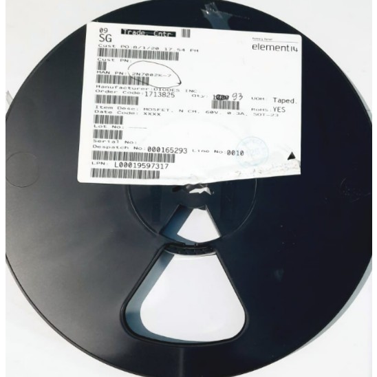 MOSFET N-CH 60V SOT23-3 - P/N: 2N7002K-7