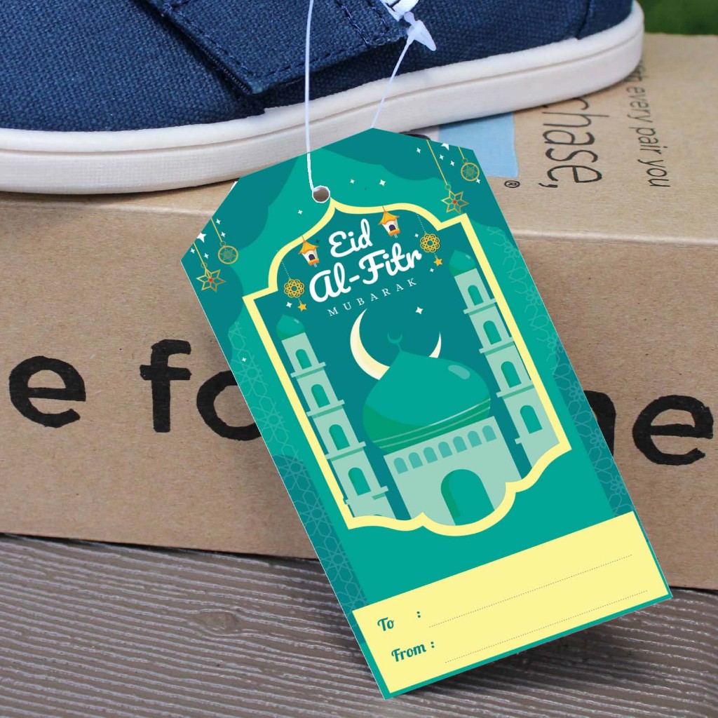 Hang Tag Gantung / Stiker Tema Ramadhan dan Lebaran Idul Fitri Unik