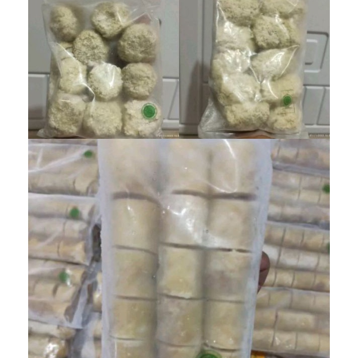 

READY STOK eggroll shrimp roll spicy chicken halal mui