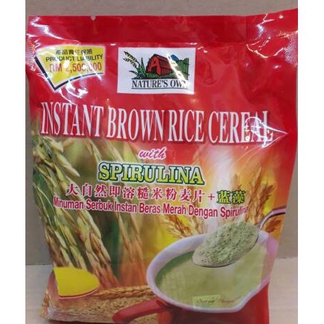 

HOT Spirulina Instant Brown Rice Cereal 12 sacet