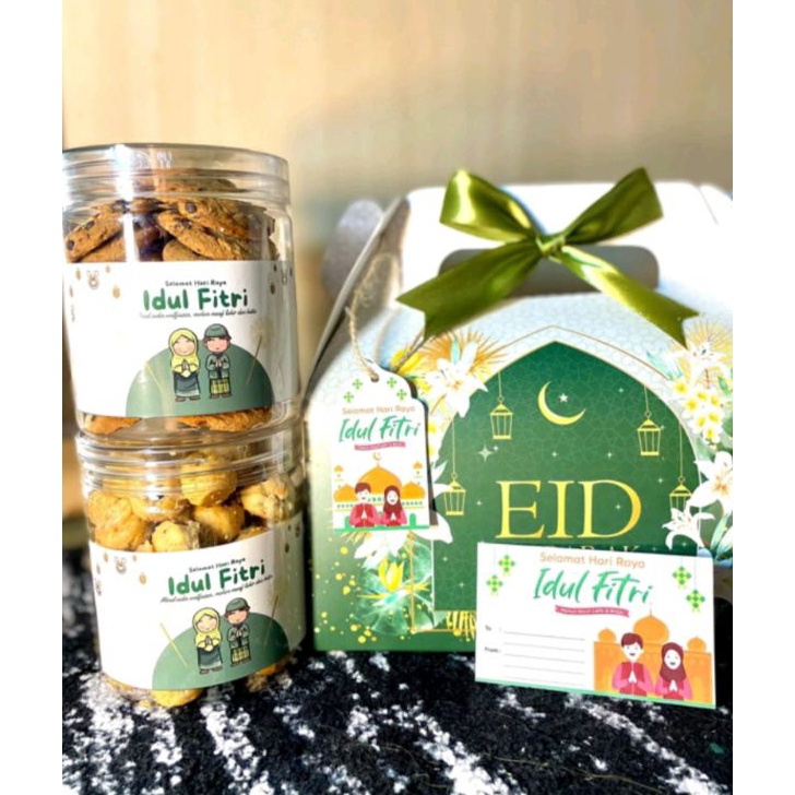 

MEGA SALE HAMPERS LEBARAN TANGERANG MURAH isi kue kering 2toples 6ml dijamin enak gak nyesel untuk temansahabat atau keluarga
