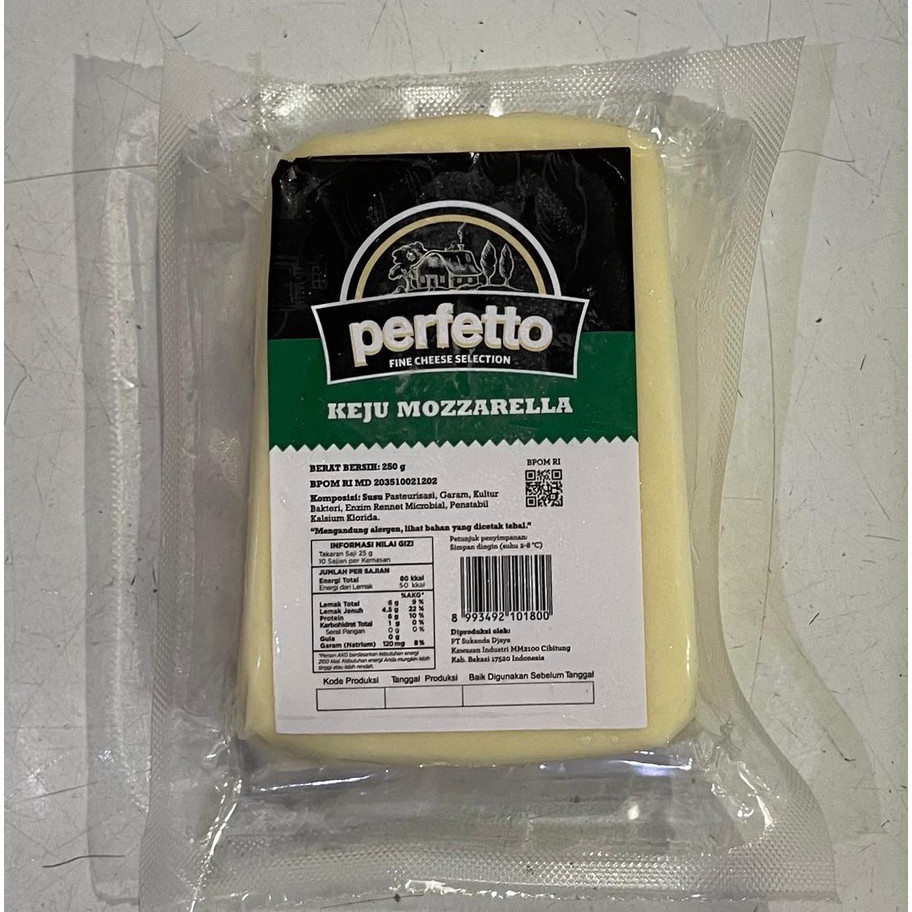 

88 Keju Mozarella Cheese Perfetto 25gr GosendGrab Onlyy