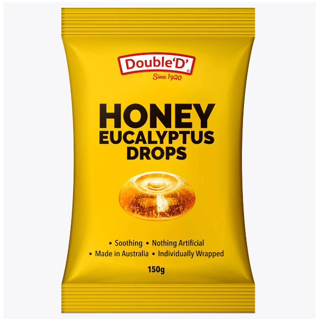 

Double D Eucalyptus & Honey Drops 150g