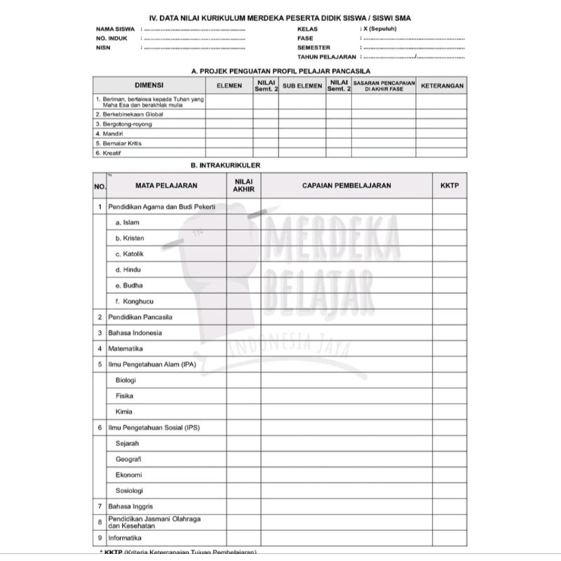 

Buku Induk Register Siswa SMA Mereka