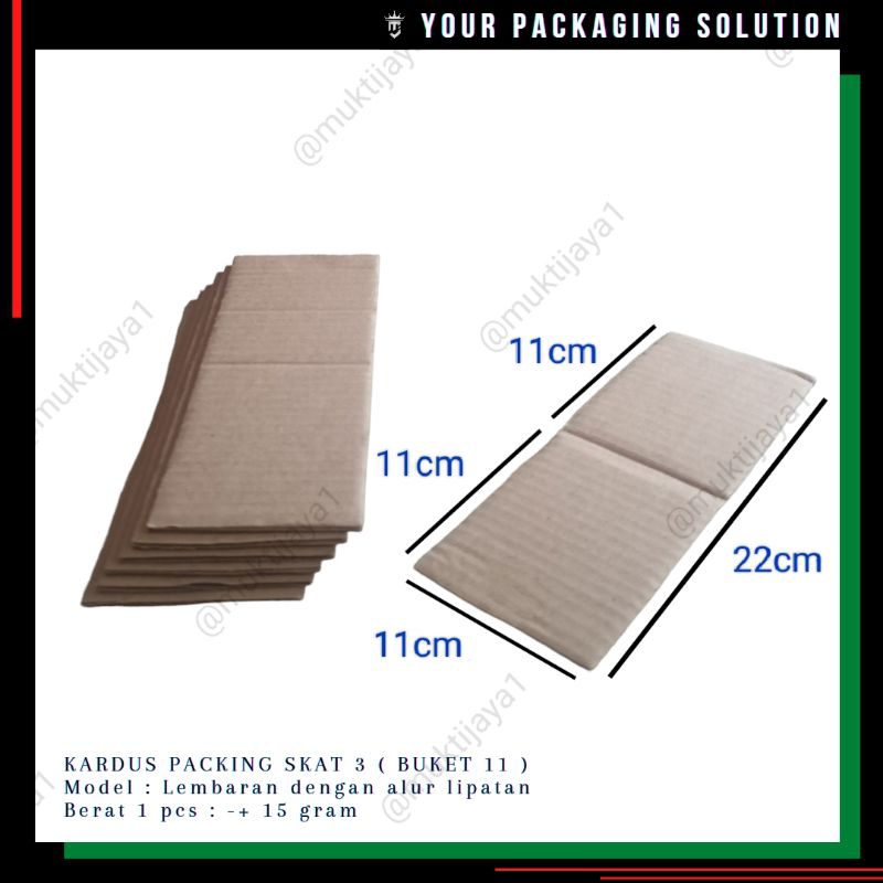 

SKAT 3 (Buket) • 22x12cm • Kardus/ Karton Lembaran